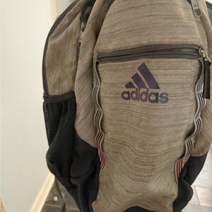 Adidas Beige and Black unisex Backpack